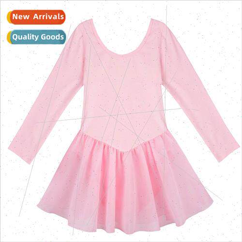 Girls long-sleeved dance costumes children ballet dancing sk
