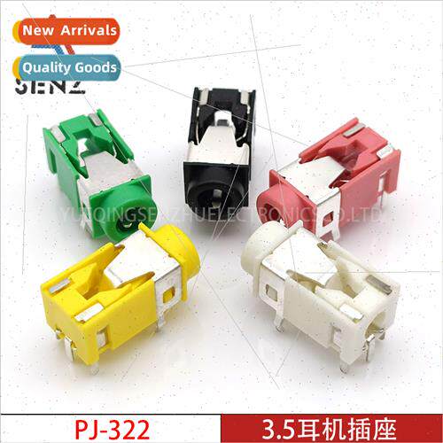 3.5mm headphone jack PJ-322 Multi-color available 5-pin plug