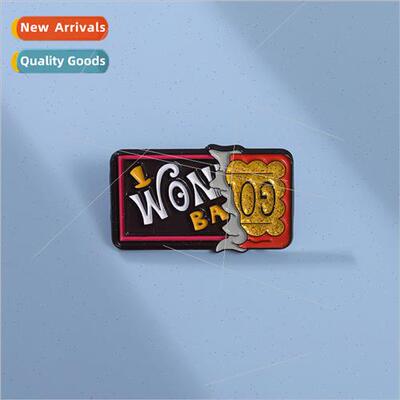 New film   alloy lacquer brooch backpack jacket tide cool ve