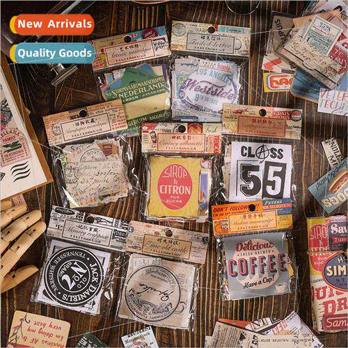 Years whout words stickers sticker pack vintage ins handbook