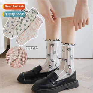 thin mesh socks Spring fashion new female colle summer