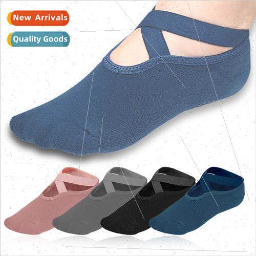 Fness sports yoga socks soft strappy backless dot rubber cus