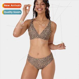 Leopard Bikini Swimwear Spl Europe Swimsu Waist 2022 High