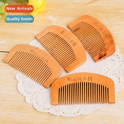 Creative mahogany comb home wood portable makeup small comb