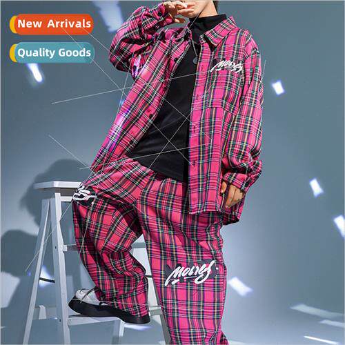 Set dance children tide clothing fall boys hip-hop drum perm