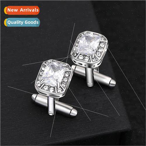 Men new French personaly Geometric men fashion shirt wh diam