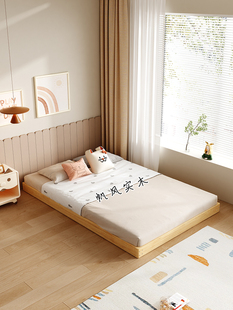 纯实木儿童床单独拖床床下拖床地板床分床神器抽拉地台床无甲醛