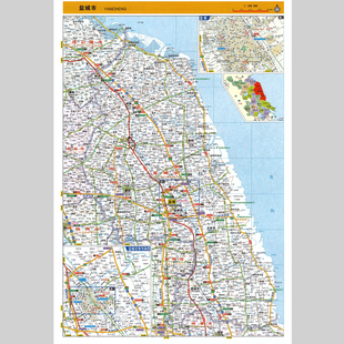 盐城市地图电子版设计素材文件