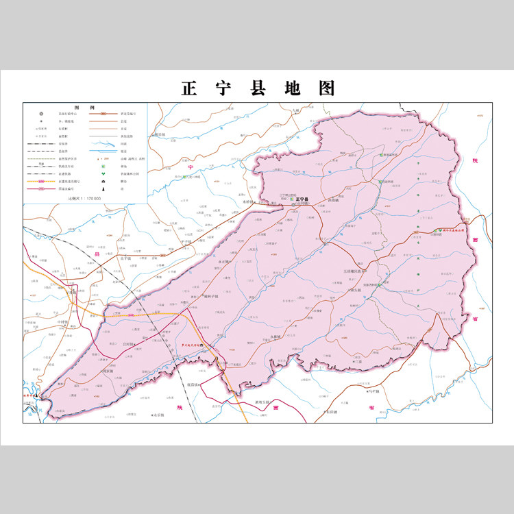 庆阳市西峰区地图电子版素材文件