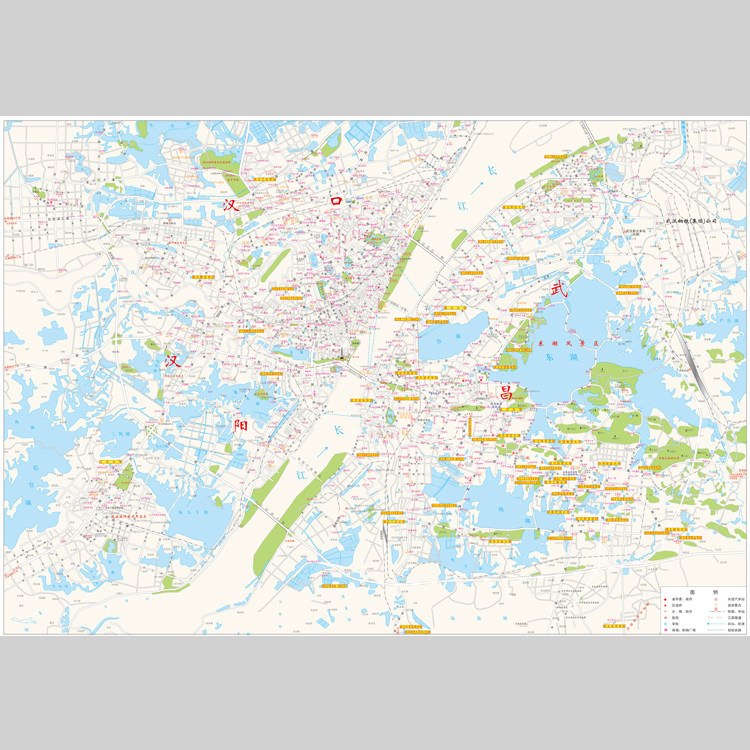武汉市城区地图电子版设计素材文设计素材/源文件