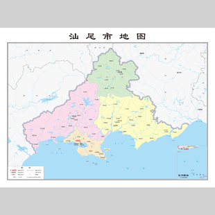 汕尾市地图电子版设计素材文件