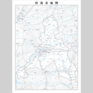 济南市地图电子版设计素材文件