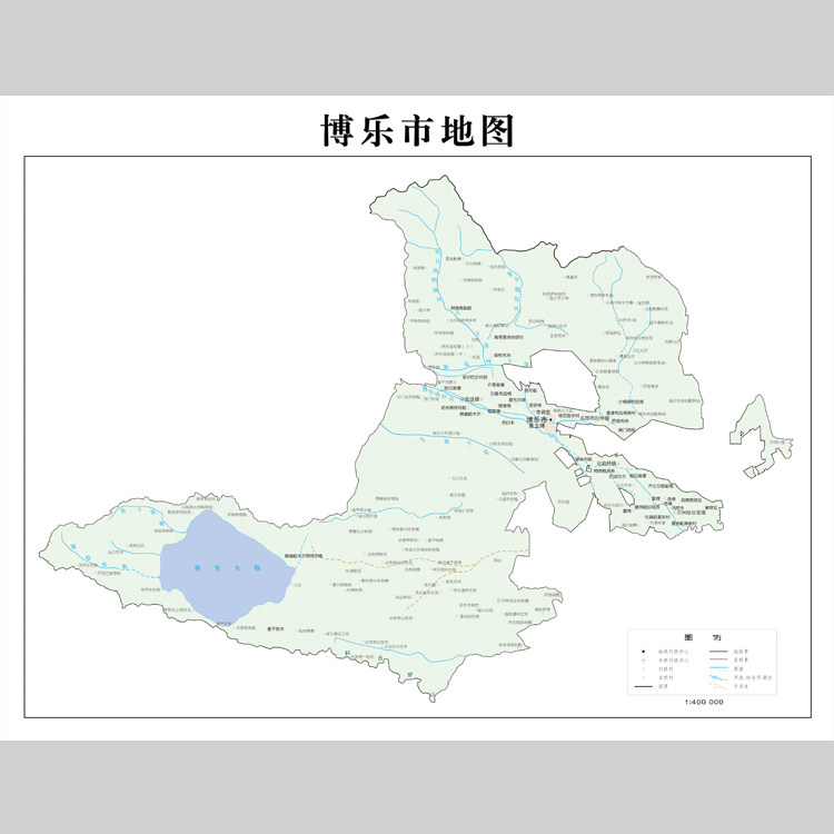 博乐市地图电子版设计素材文件