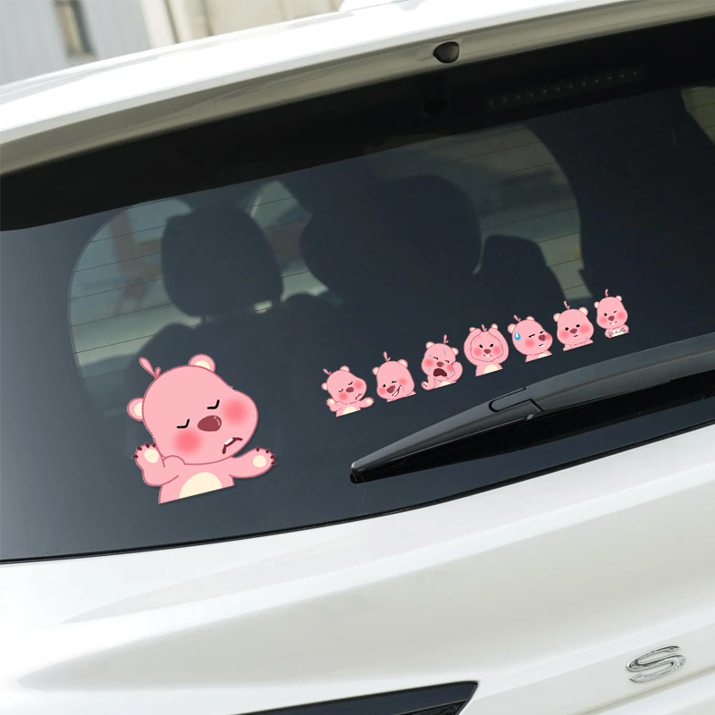 loopy小海狸反光摩托汽车贴纸