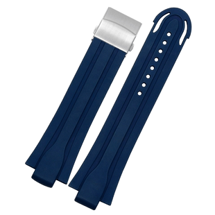 代用豪利时潜水系列773 7730F1赛车威廉姆斯运动潜水凸型橡胶表带