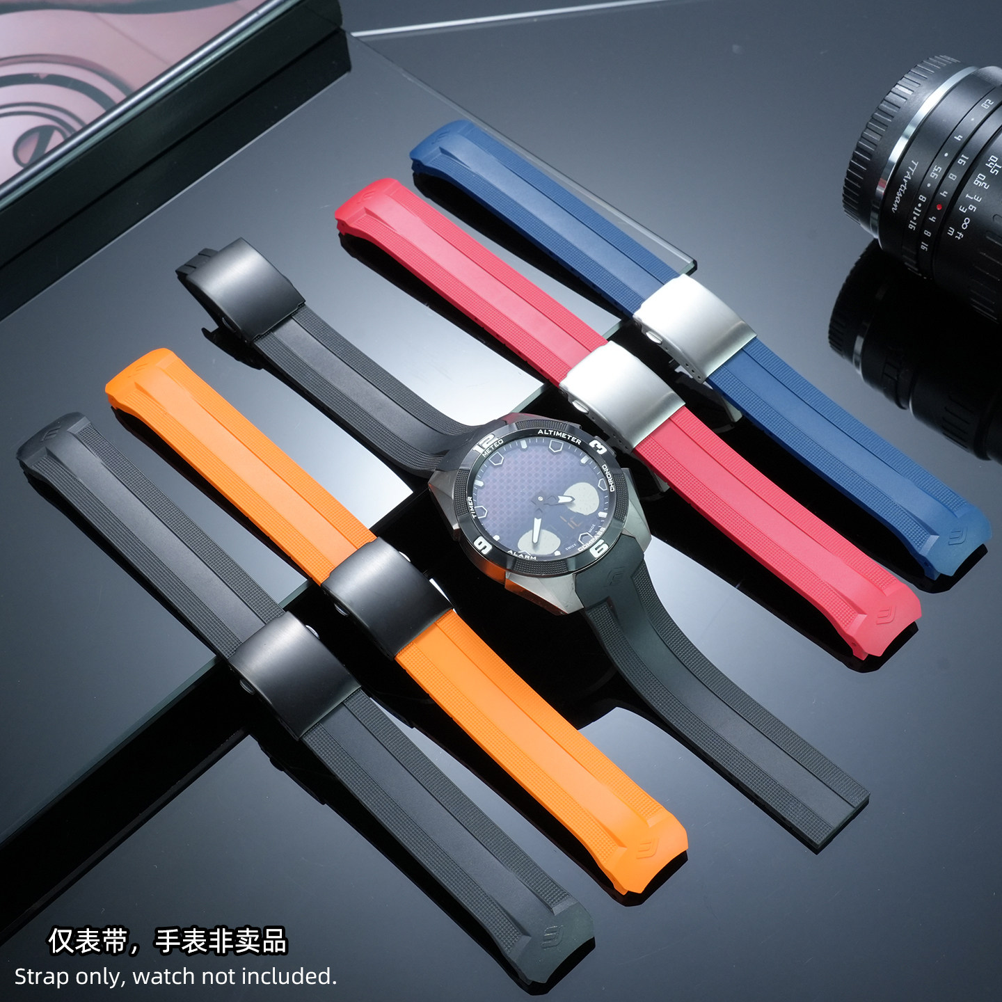 天梭腾智T091420A专用橡胶表带