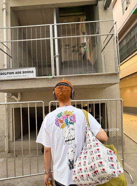 【YQTSTUDIO】matty boy 涂鸦彩色字美式卡通涂鸦圆领短袖T恤潮