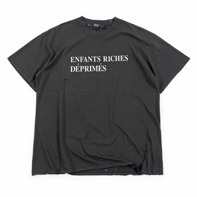 ERD CLASSIC LOGO T-SHIRT 基础字母破坏短袖印花T恤潮男女