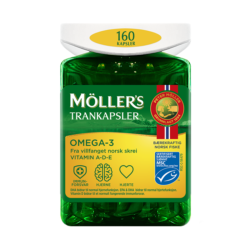 挪威Mollers鳕鱼肝油胶囊深海鱼油记忆力护眼dha中老年成人高浓度