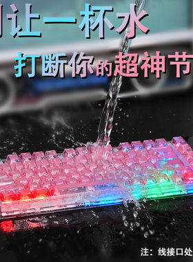 腹灵APEX75HE磁轴键盘无畏契约游戏电竞专用有线全透明键盘防水