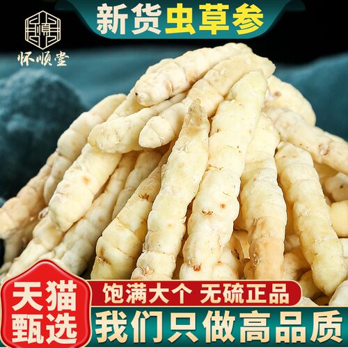 甄选新货虫草参正品无硫中药材