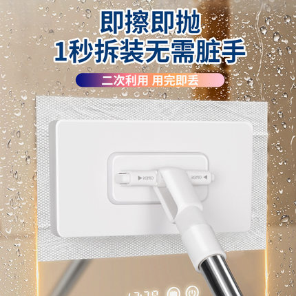 洗脸巾拖把夹布自动夹布家用拖把一拖懒人净免洗平板拖把拖地神器