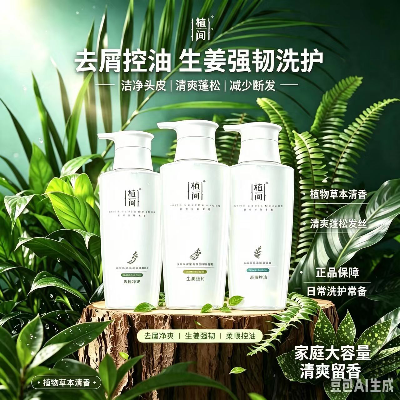 正品去屑控油止痒蓬松