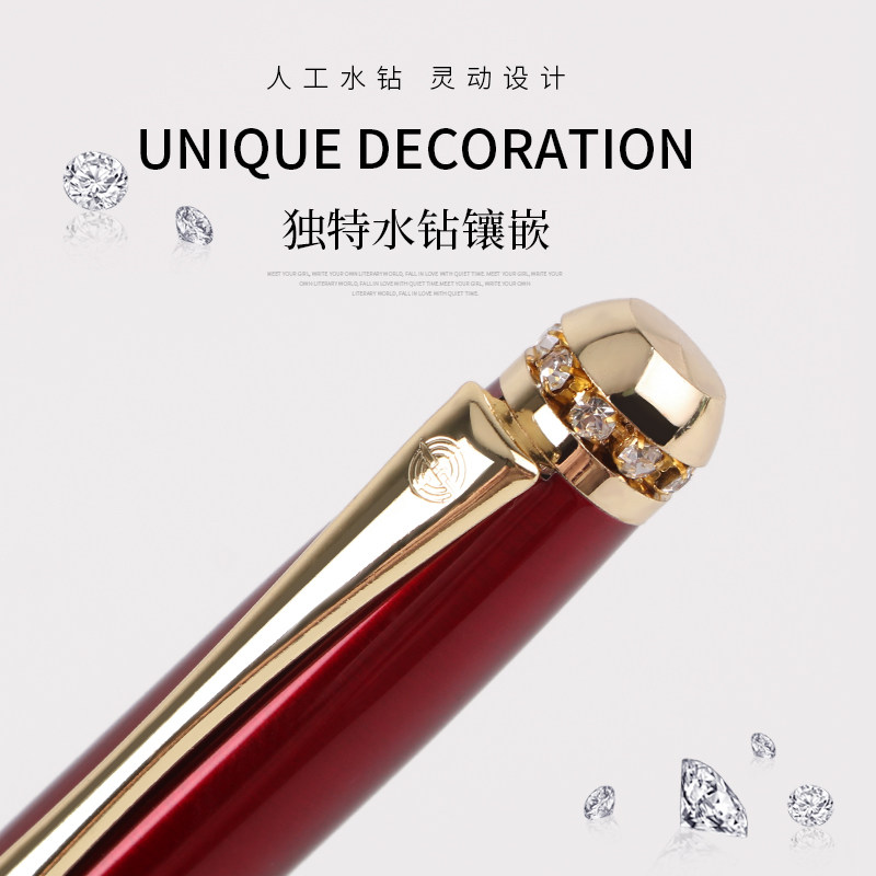 서명 펜 비즈니스 고급 젤 펜 금속 볼펜 조각 개인 맞춤형 기업 로고 인쇄 선물 제공