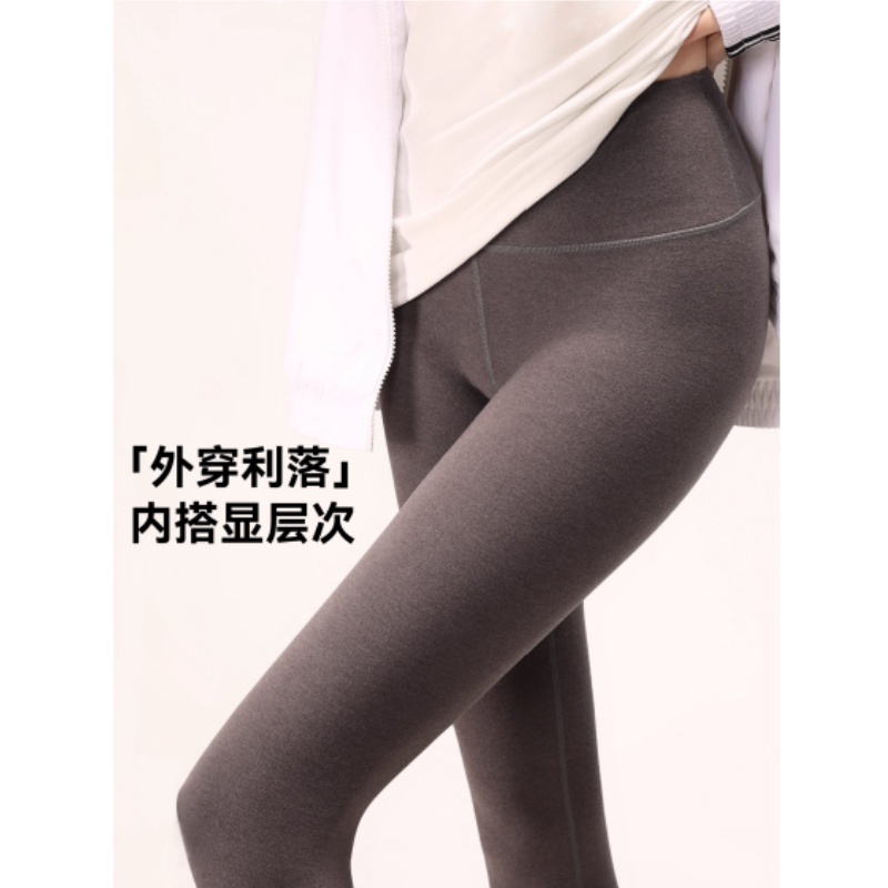 抵达一楼一线裆外穿加大码显瘦灰色加绒鲨鱼裤保暖高腰黑色连裤袜