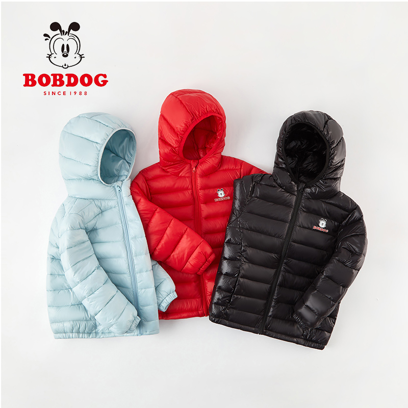 巴布豆短款轻薄儿童羽绒服