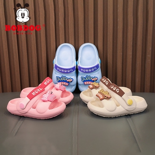 巴布豆儿童拖鞋2025夏款外穿踩屎感沙滩鞋子女童宝宝洗澡防滑凉拖