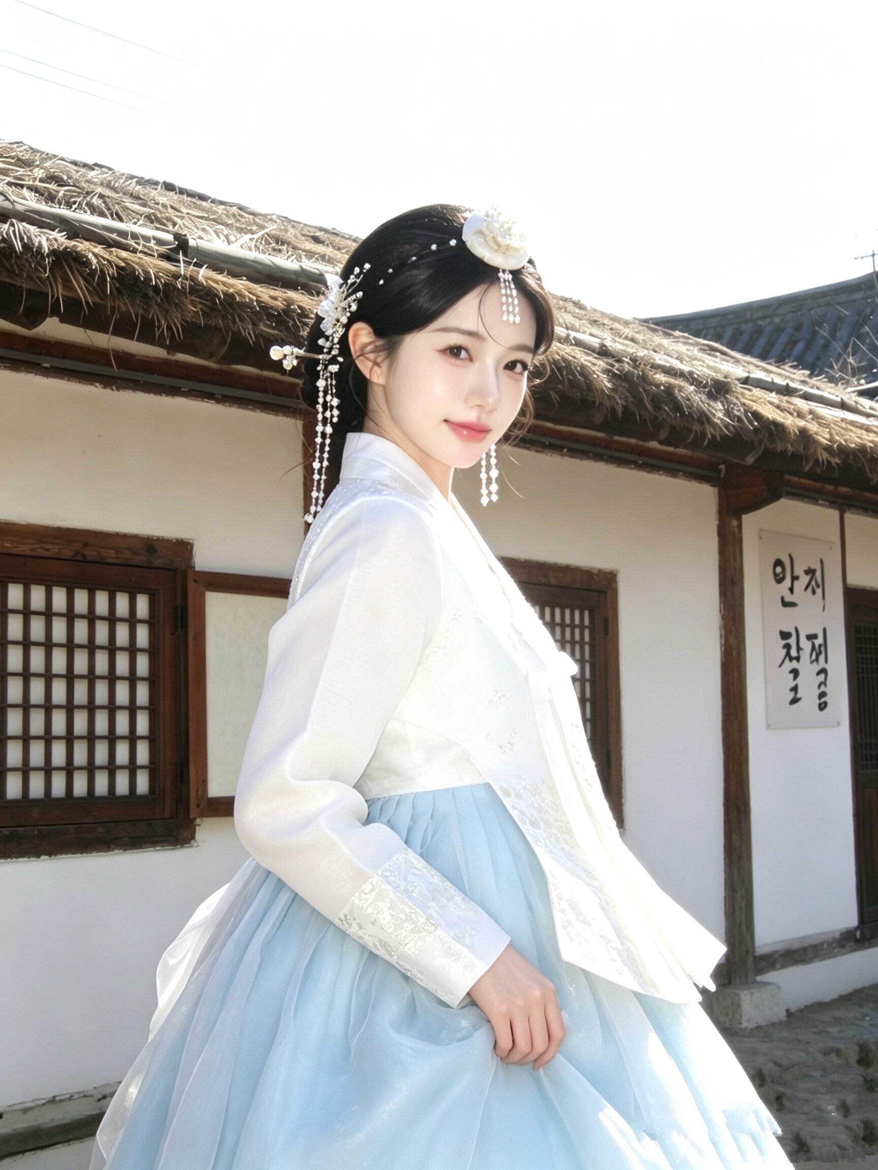朝鲜族延吉爆款少数民族复古韩服传统民族风演出服拍照写真服饰女