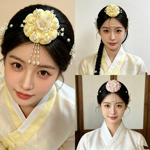 朝鲜族头饰延吉公主发箍韩服新娘发饰传统韩服大长金头戴发箍头饰