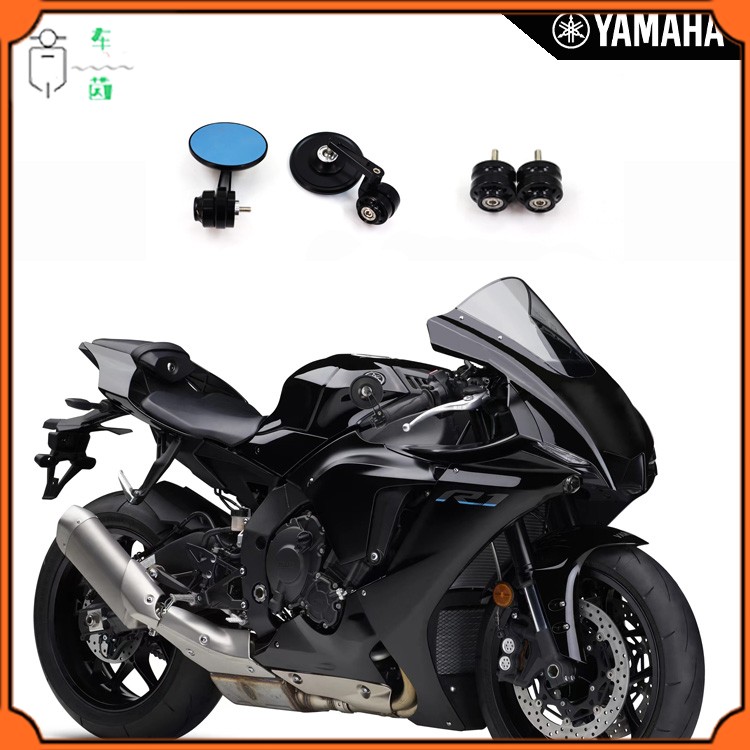 适用雅马哈YZF-R7 22-23年改装手把镜 手把堵 护弓 后视镜 端子