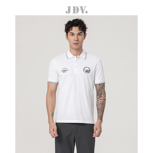JDV春夏通勤透气POLO短袖T恤