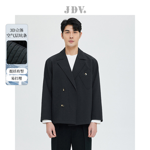 外套西服 平驳领透气百搭舒适通勤西装 JDV奥莱旗舰店秋季 折扣新品