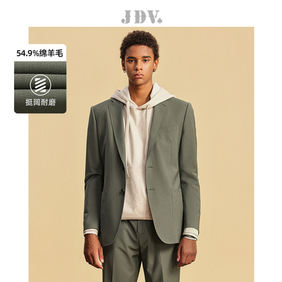 JDV奥莱旗舰店春秋折扣新品男装正装西装单排扣西服外套SMM4021
