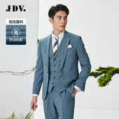JDV男装 职场SMM2005 外套时尚 春秋蓝灰平驳领商务正装 礼服西服西装
