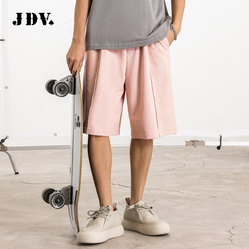 JDV奥莱旗舰店春夏折扣新品男装纯棉松紧腰五分裤短裤休闲裤男款