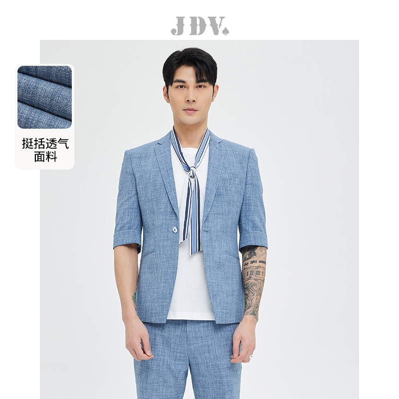 袖口翻边 职场通勤 后中开叉