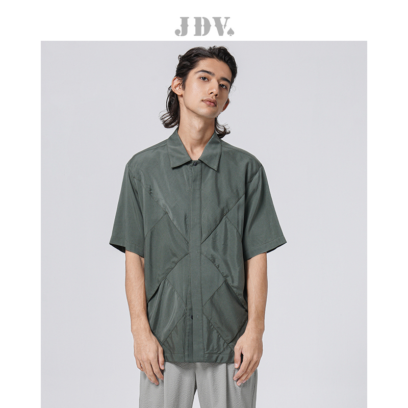 JDV舒适时尚高街短袖休闲衬衫