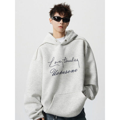 Grinch1928阿茶与阿古nans男装悟空有货重磅砂洗做旧绳绣连帽卫衣