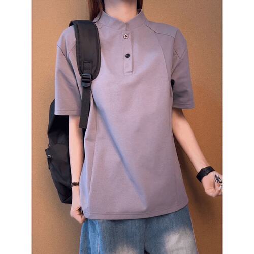 Grinch1928屌丝文艺男19 STUDIO阿茶与阿古凉感速干亨利领短袖T恤