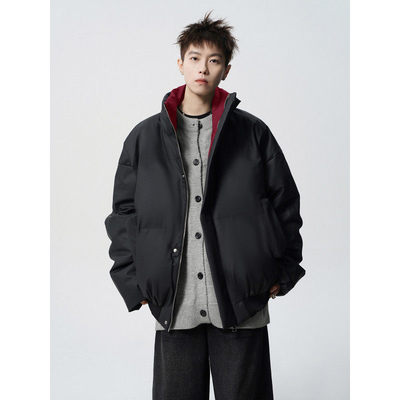 Grinch1928白糖玫瑰SHIJOIN时有几物男装设计美式复古立领皮棉衣