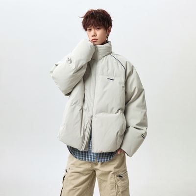 Grinch1928物空宋松屌丝文艺男19STUDIO宽松美式潮牌短款棉衣外套