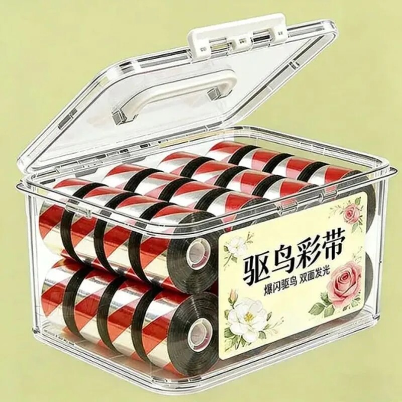 专业赶鸟彩带反光带赶鸟防鸟彩带赶鸟闪光带赶鸟惊鸟双面发光加厚