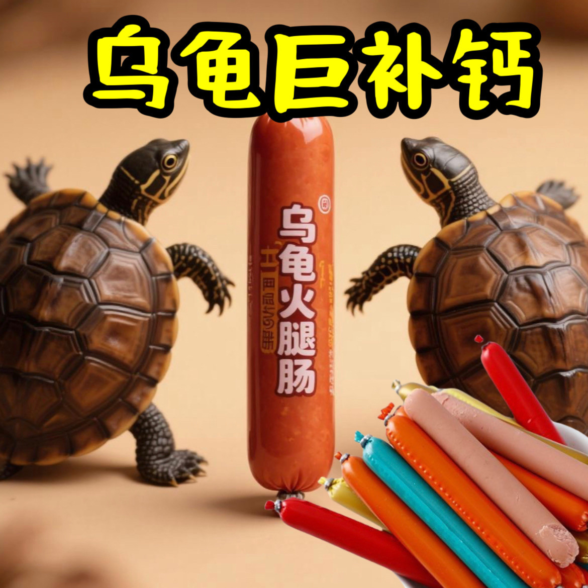 超爱吃高钙火腿肠护甲龟粮
