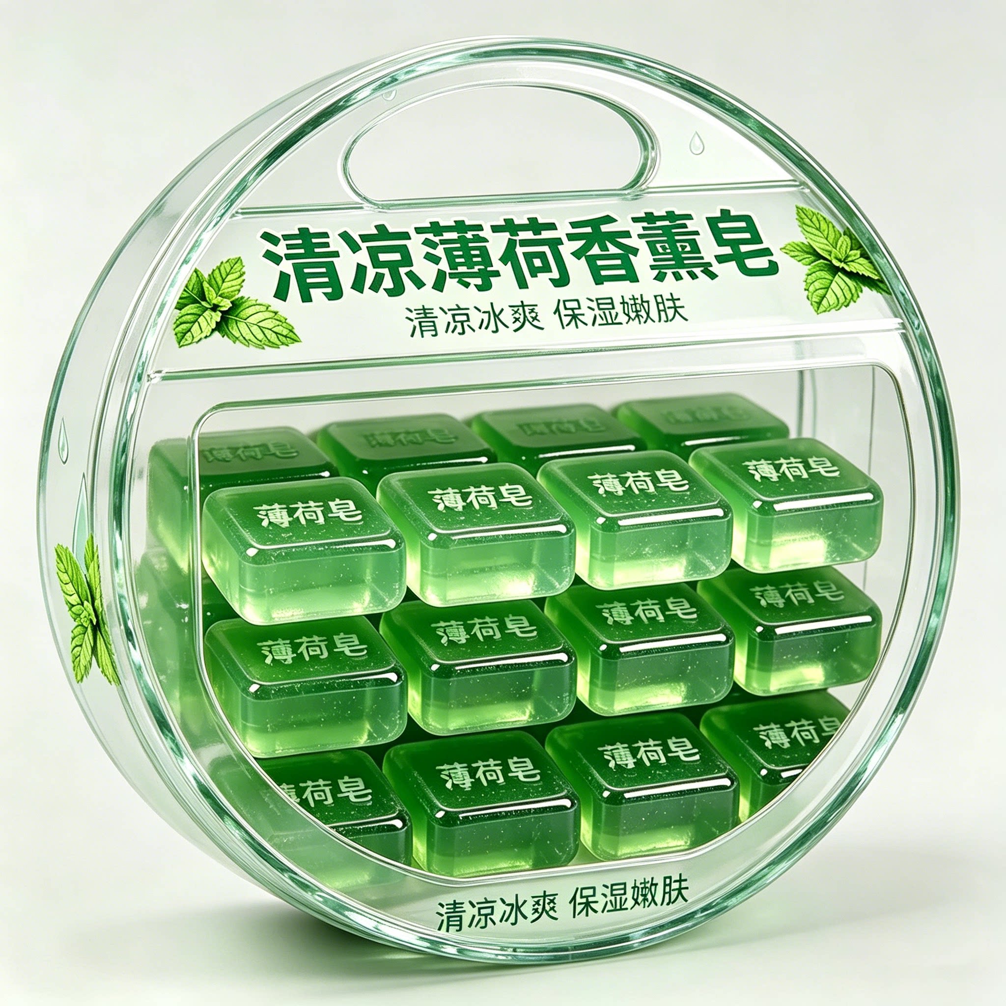 【清凉薄荷皂】滋润控油全身清凉冰爽留香久洁面沐浴家庭宿舍皂