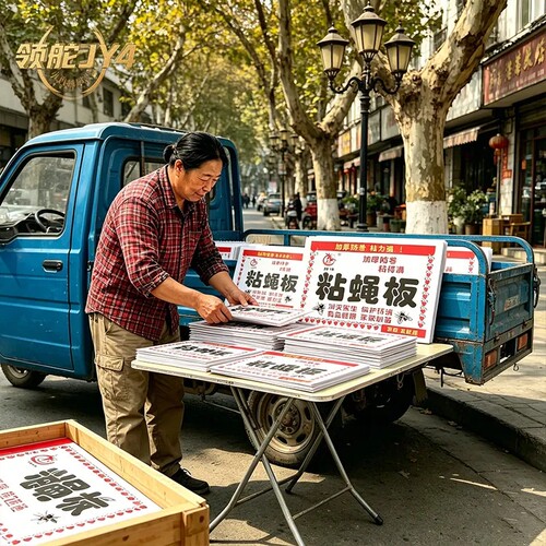 领舵强力环保粘蝇纸灭蚊蝇