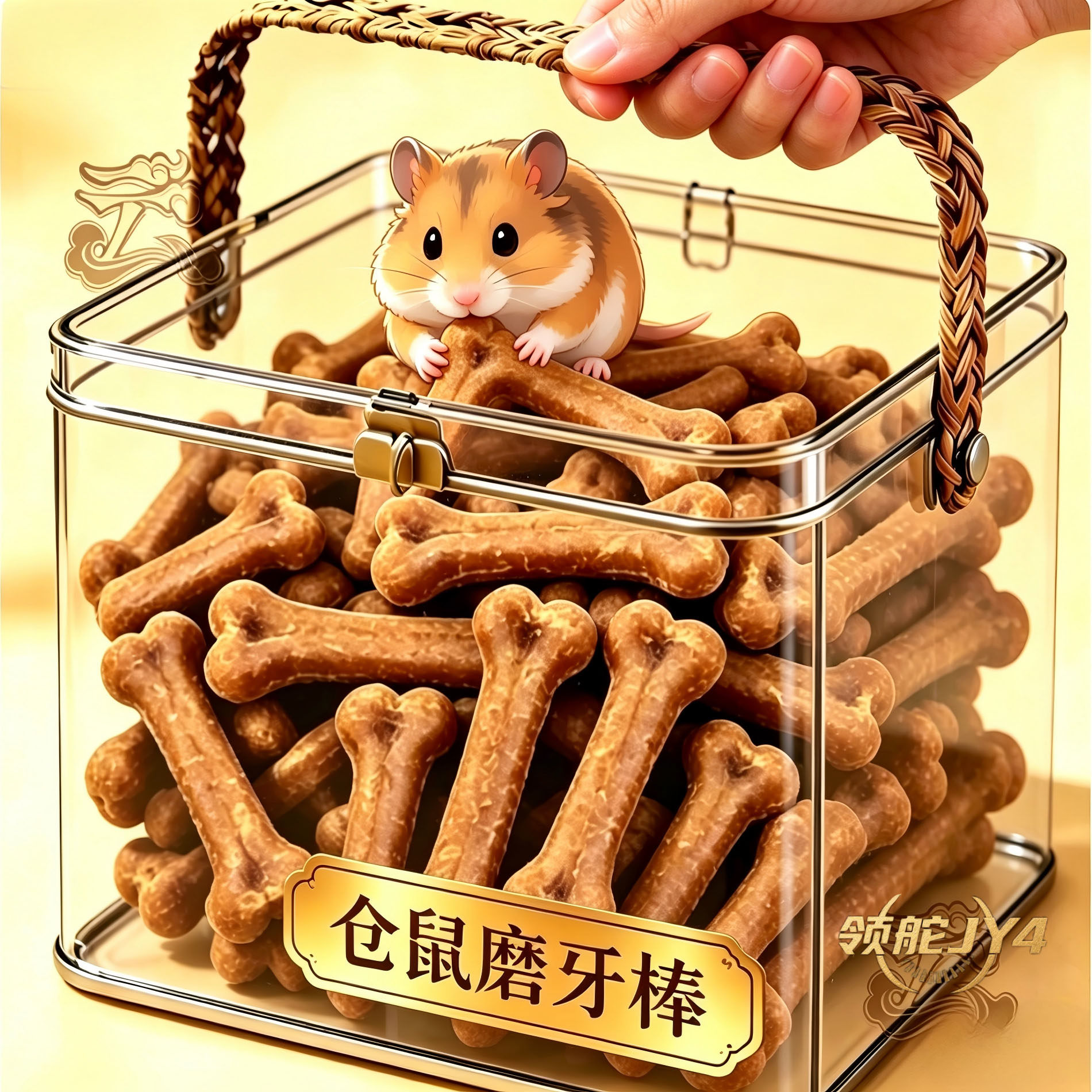 仓鼠磨牙洁齿骨增肉补钙